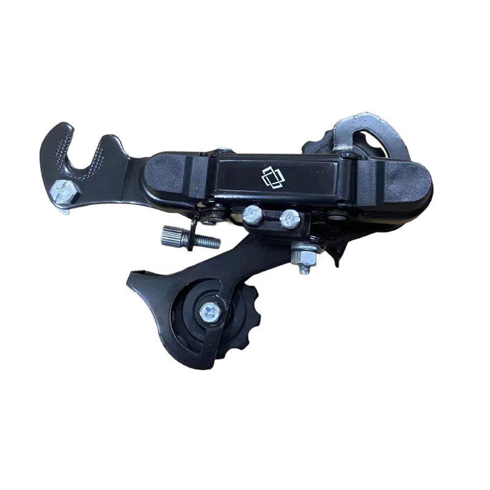 Cambio traseiro 6 velocidades preto com gancheira para máximo 36 dentes