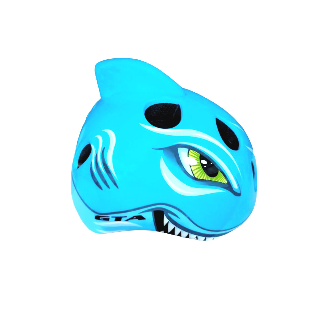 Capacete inmold infantil 52/56cm blue shark