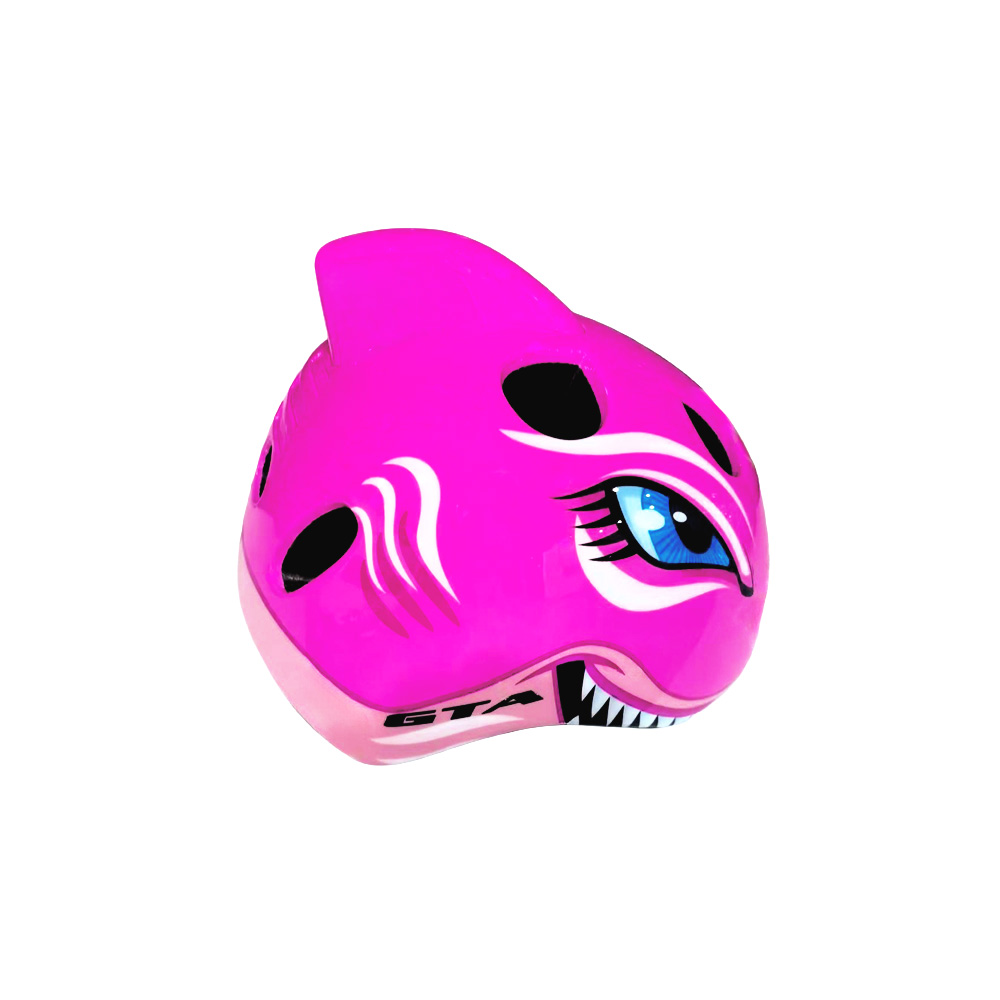 Capacete inmold infantil 52/56cm pink shark