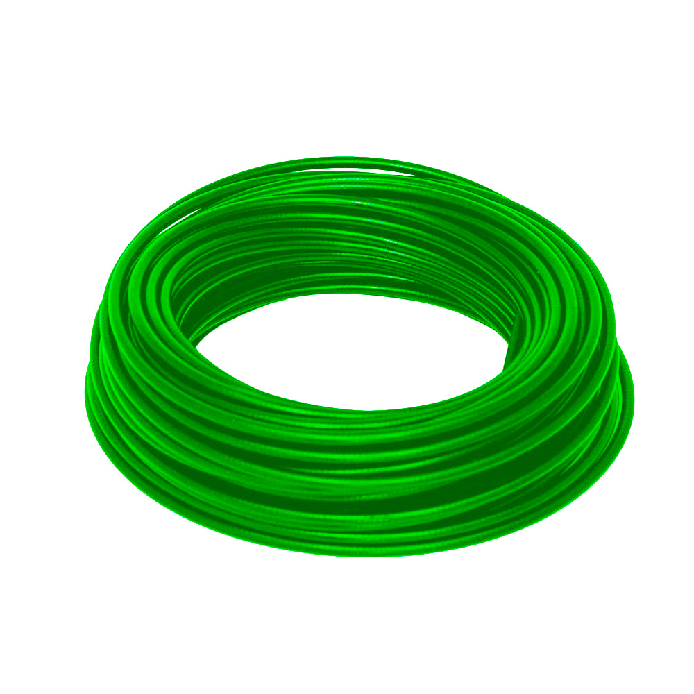 Conduite verde neon em rolo com 20 metros teflonado