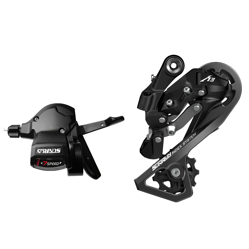 Kit de cambio 7 velocidades com alavanca rapid fire