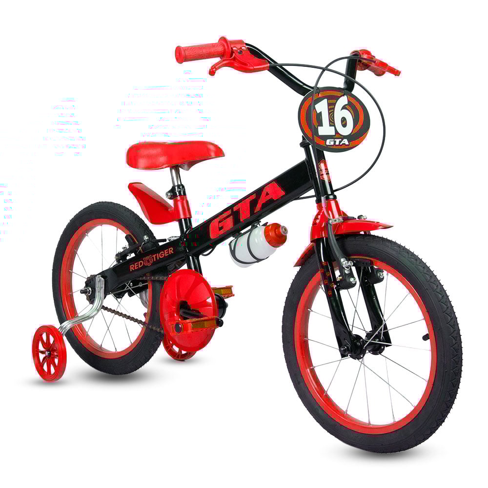 Bicicleta infantil aro 16 gta red tiger