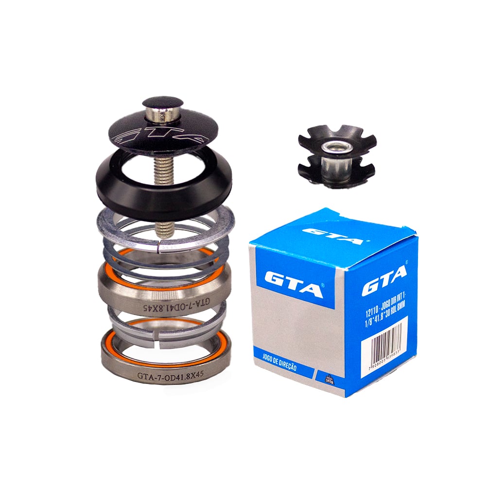 Jogo de direção integrado rolamentado 11/8*41.8*30 8mm para bmx