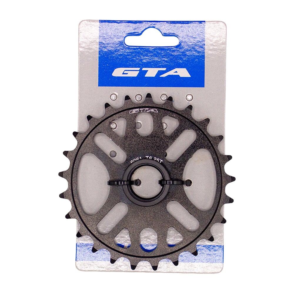 Coroa bmx 25 dentes em alumínio 6061t6 estampada