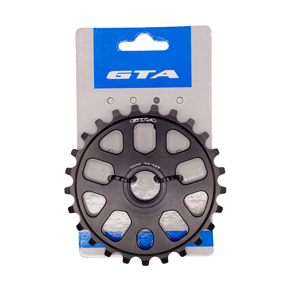 Coroa bmx 25 dentes em alumínio 7075t6 usinada cnc