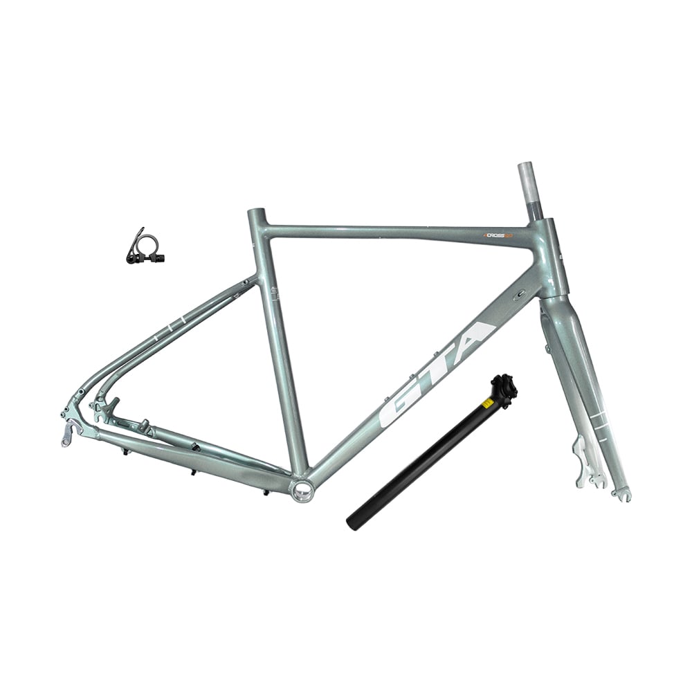 Quadro gravel across 2.0 tamanho 52 verde sálvia + kit