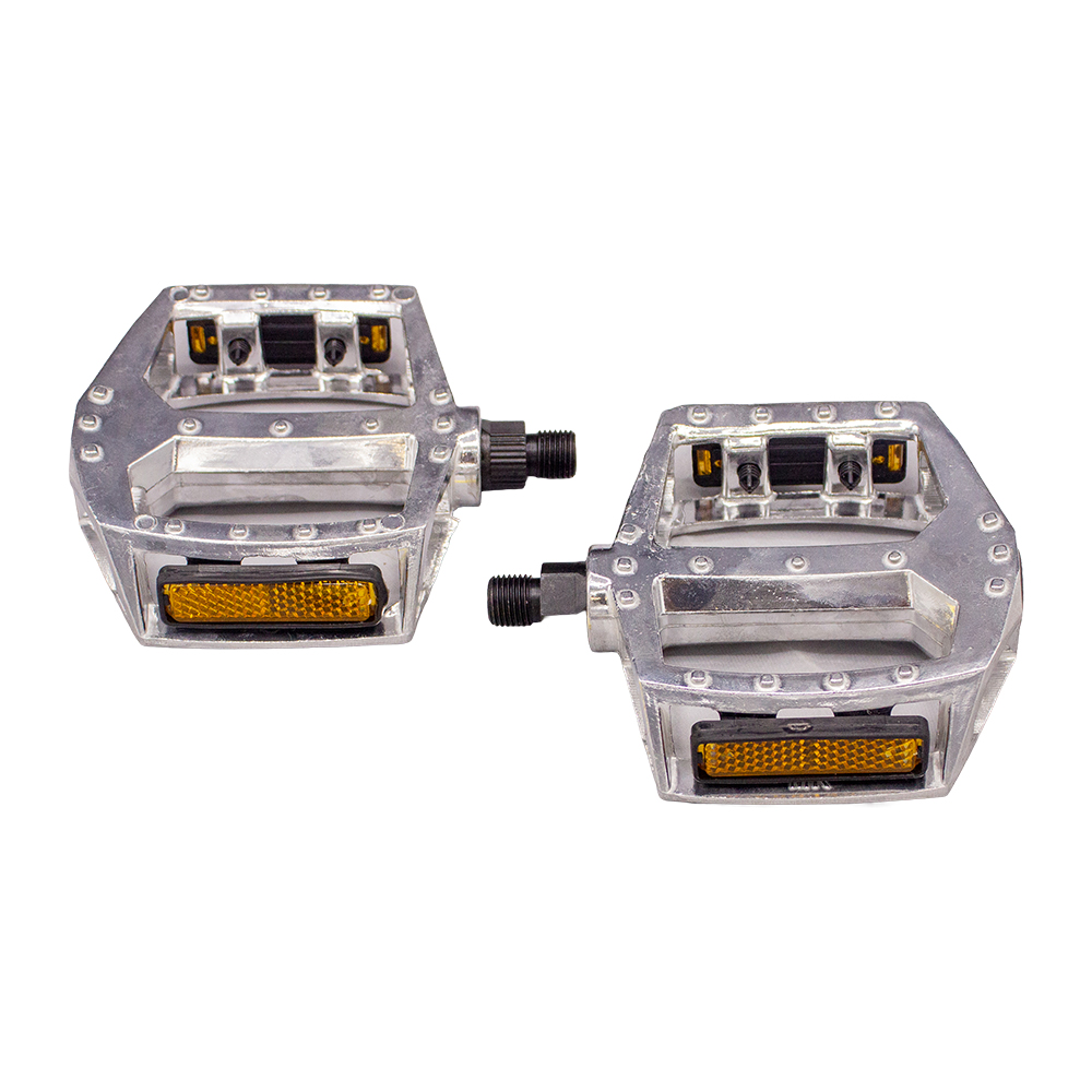 Pedal1/2 plataforma alumínio polido com esfera eixo aço