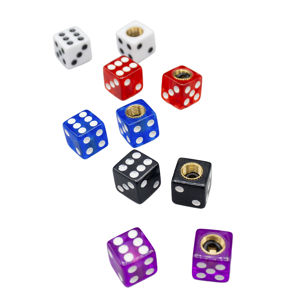 Tampa bico válvula dado acrílico   5 pares