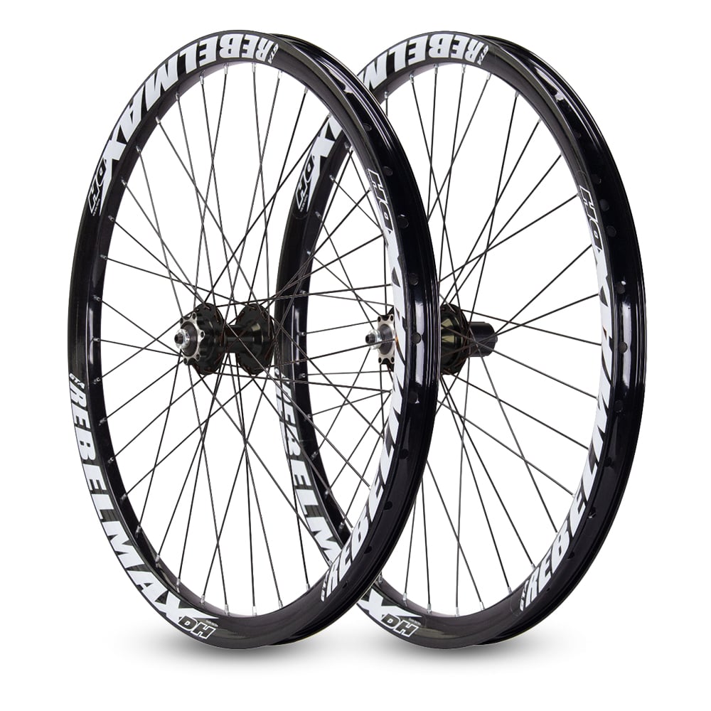 Par de roda 26 freio a disco gta rebelmax preto com cubo freeride preto barulhento