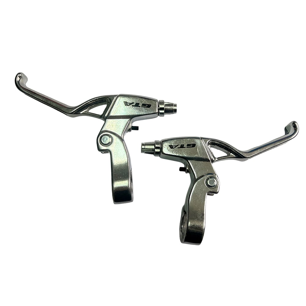Maçaneta de freio vbrake  alumínio polida 3 dedos com regulagem