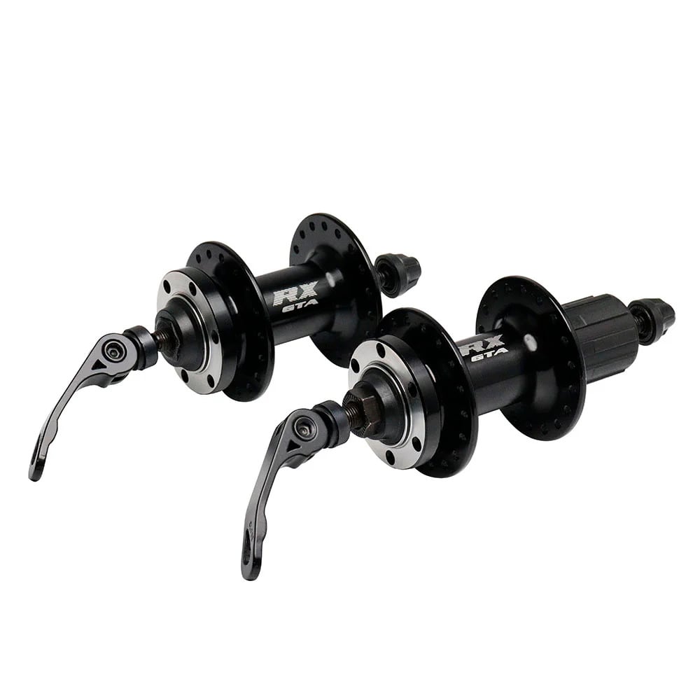 Cubo aluminio par freehub 36,5mm com esfera preto para cassetes de 8/9/10/11/12 velocidades com blocagem para freio a disco 36 furos  modelo rx