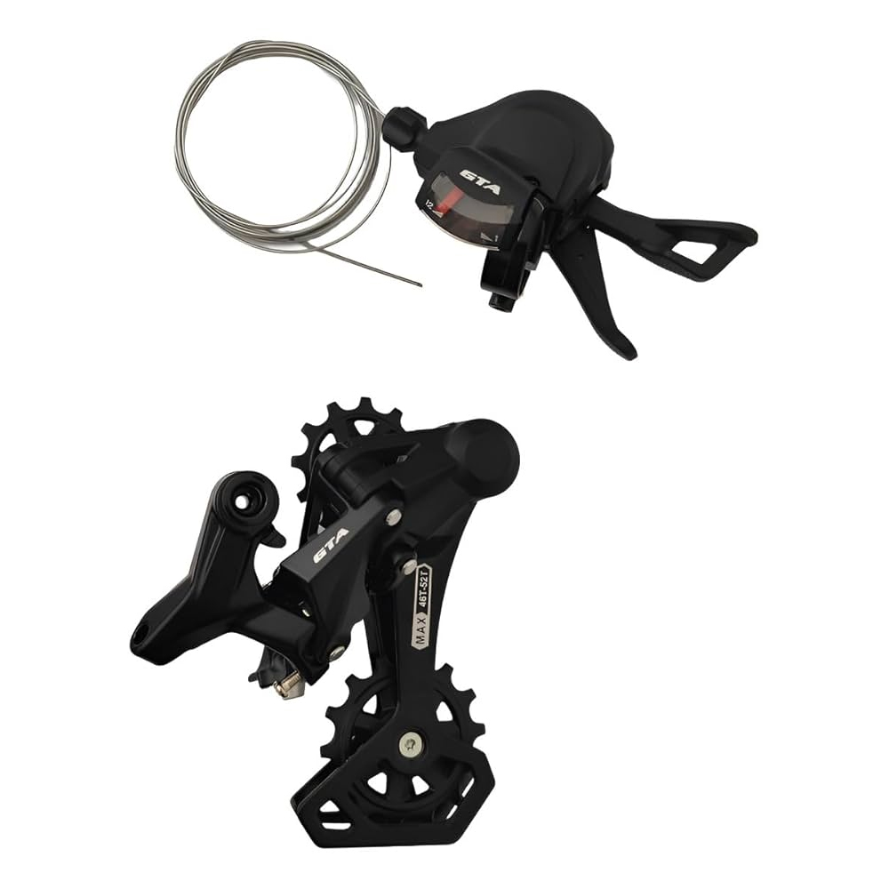 Kit de câmbio 12 velocidades start  câmbio traseiro e alavanca de câmbio (cage com mola reforçada)