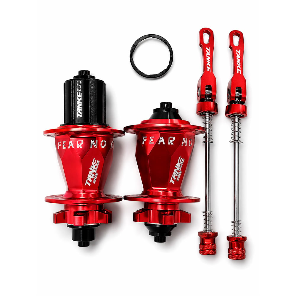Cubo barulhento diamante em aluminio rolamentado vermelho para cassetes de 8 a 12 velocidades com blocagem