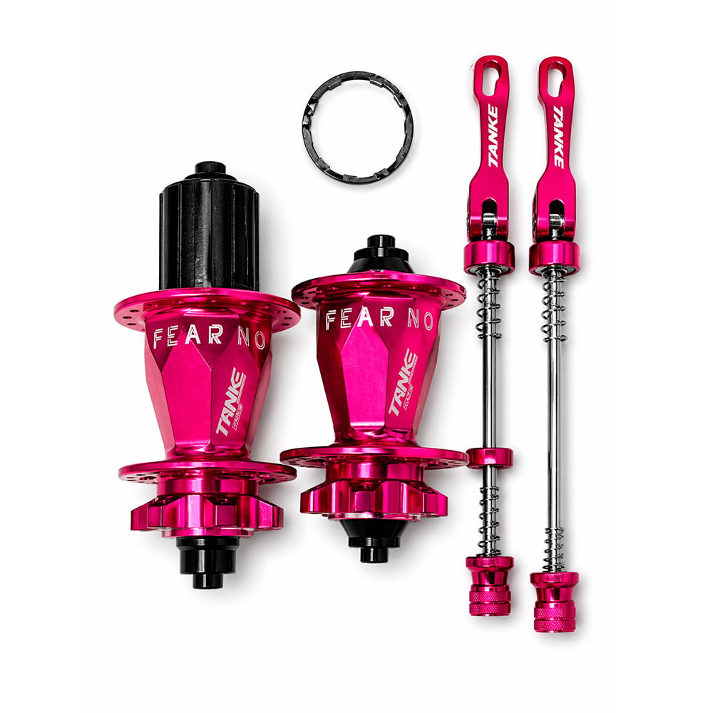Cubo barulhento diamante em aluminio rolamentado pink para cassetes de 8 a 12 velocidades com blocagem