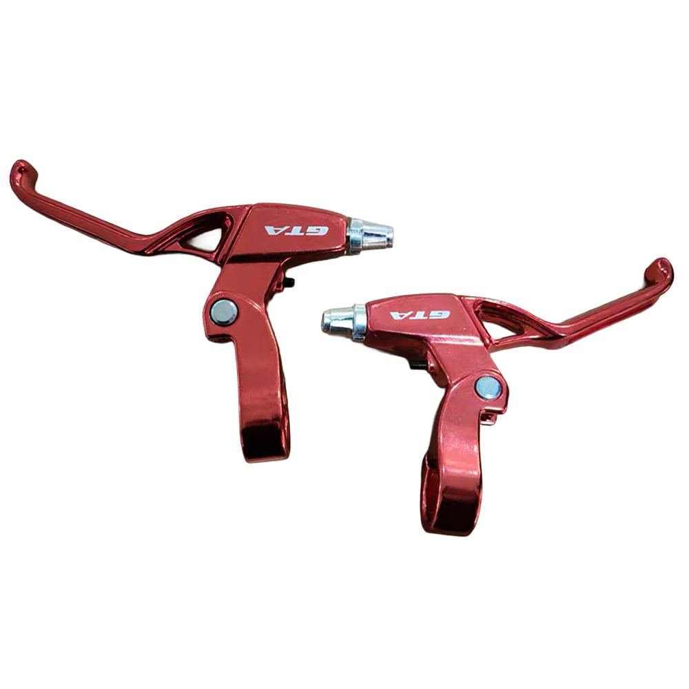 Maçaneta de freio vbrake  alumínio vermelho metálico 3 dedos com regulagem