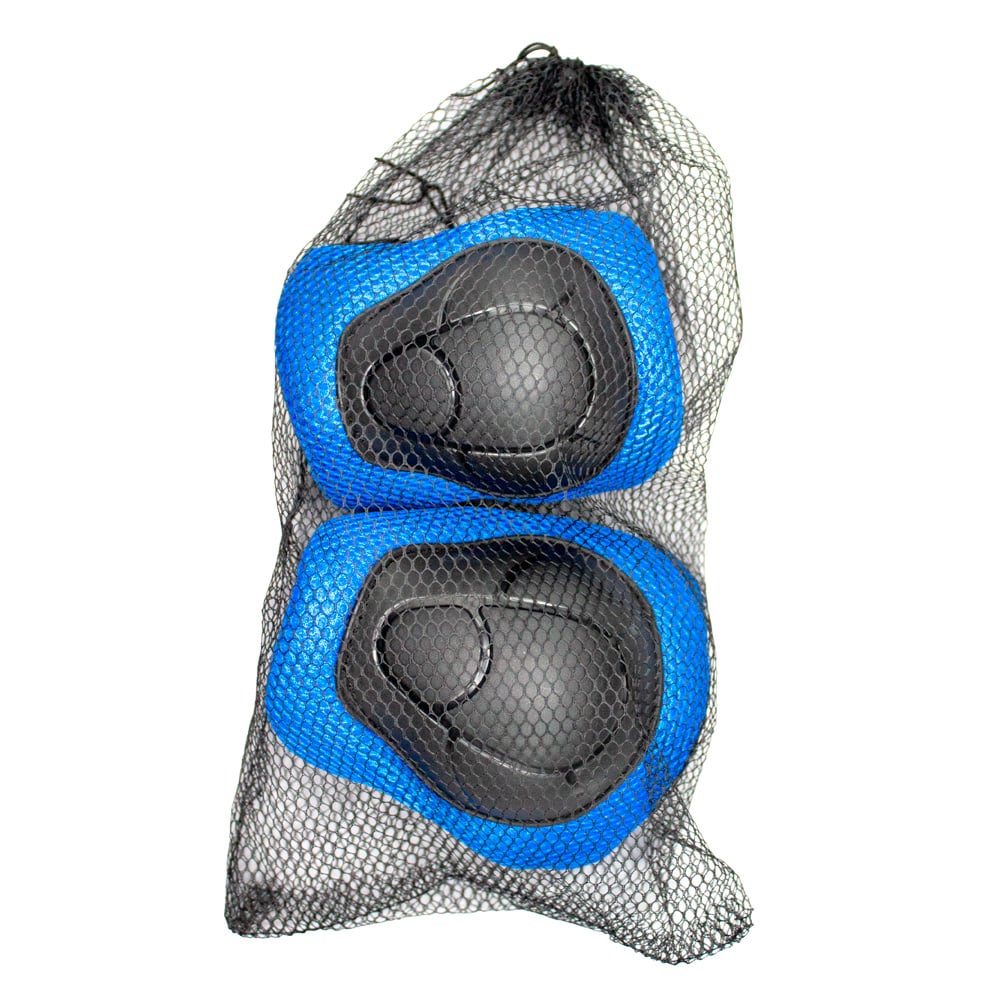 Kit proteção infantil azul ? cotoveleira, joelheira