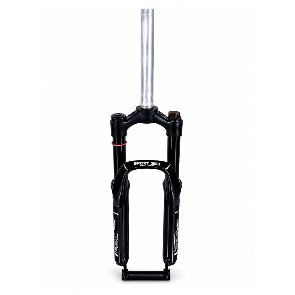 Suspensão 24 aço/alumínio ahead set 28.6mm com regulagem (preload) e trava mlo travel 45mm  modelo sport 353