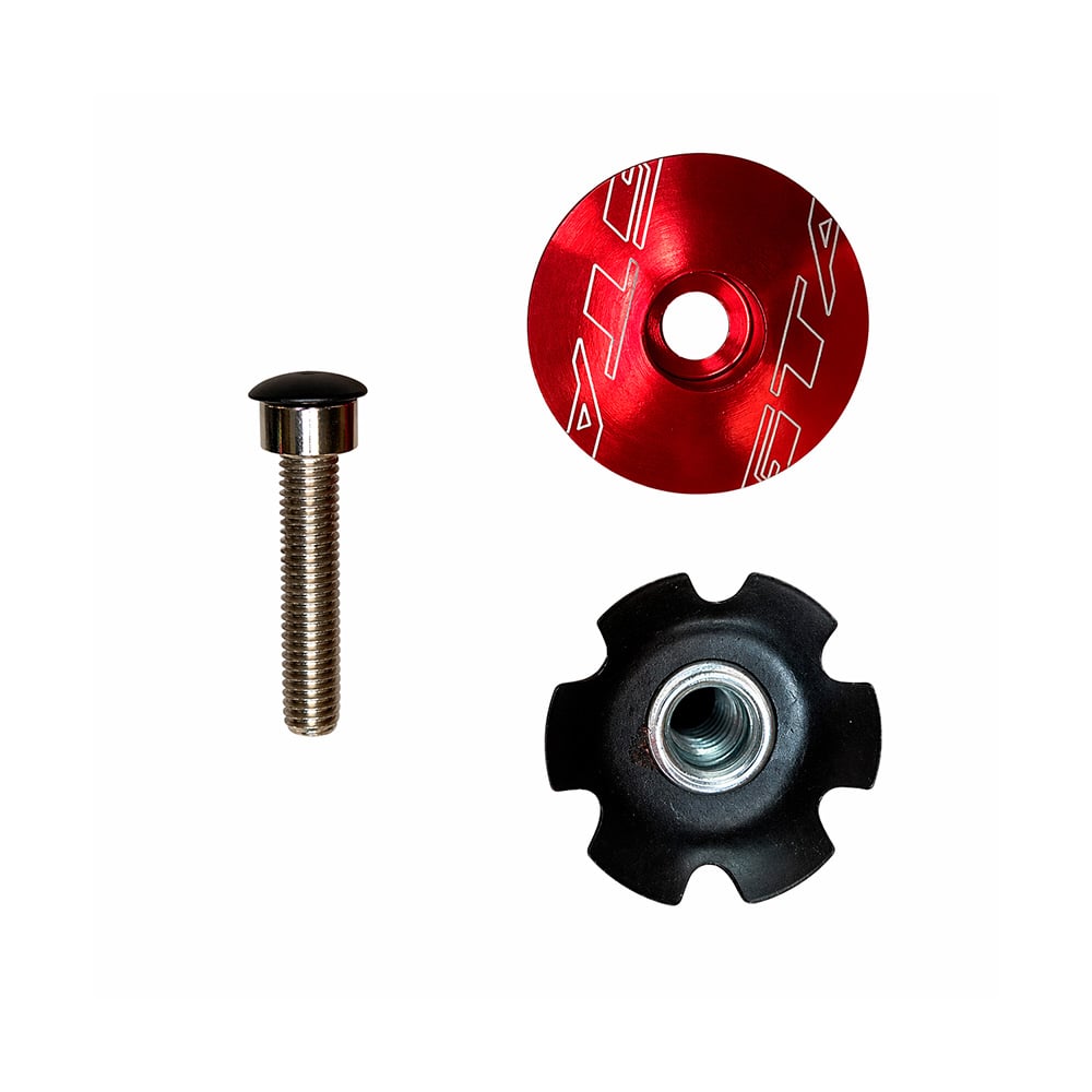 Tampa jogo direção aheadset vermelho  10pcs