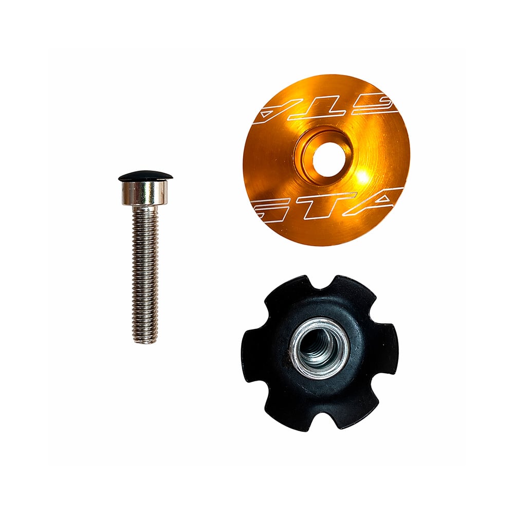 Tampa jogo direção aheadset dourado  10pcs