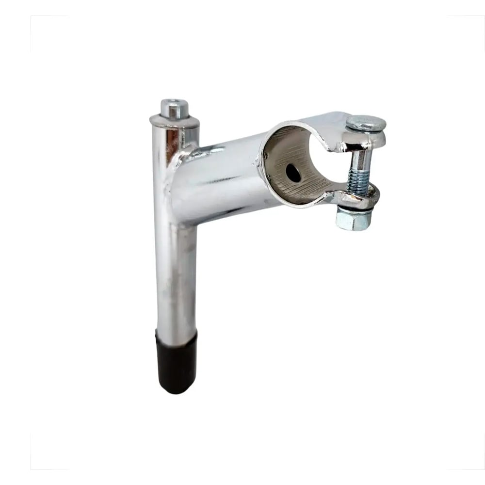 Suporte guidão mtb de aço cromado com expander allen 21.1mm