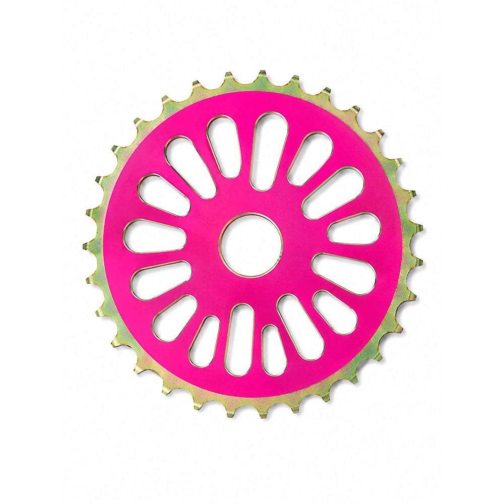 Roda dentada (coroa/engrenagem) design 1 36 dentes rosa 2,00mm