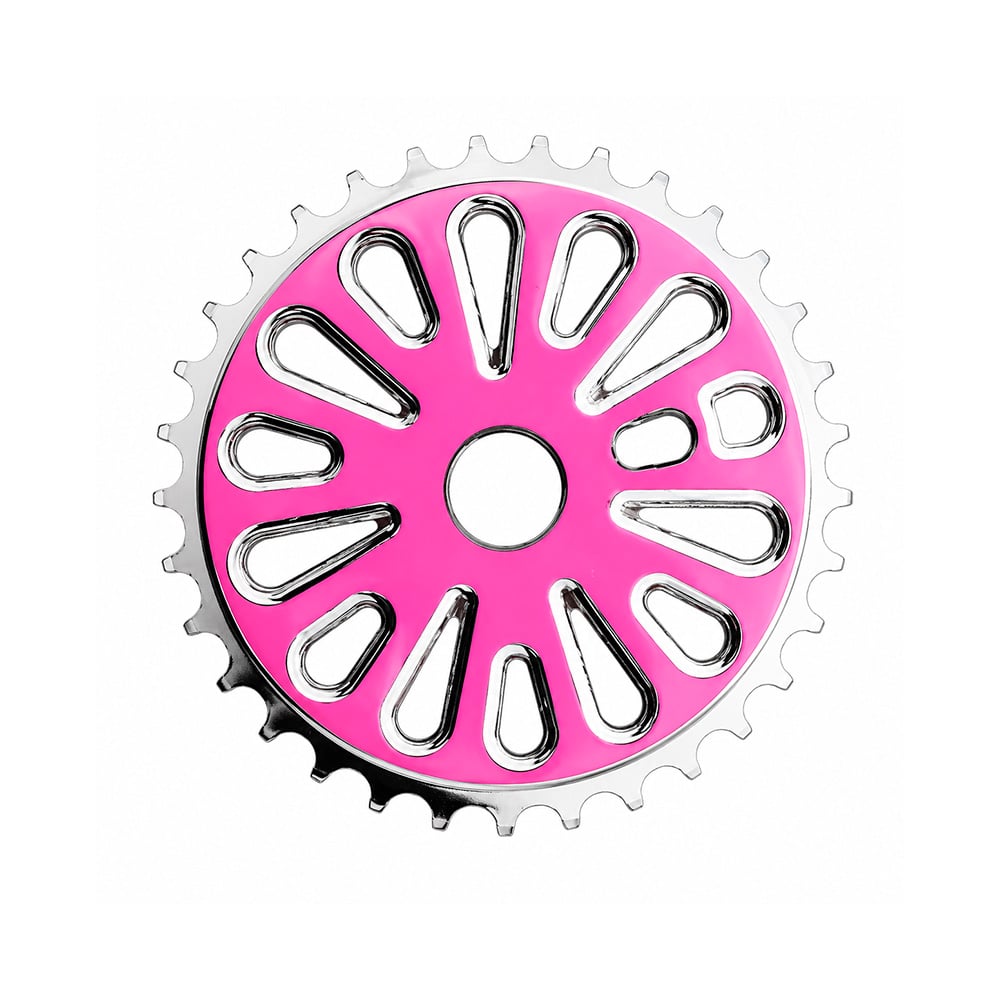 Roda dentada (coroa/engrenagem) design 1 40 d rosa 2,00mm