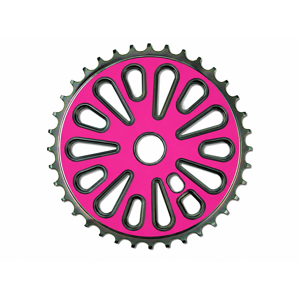 Roda dentada (coroa/engrenagem) design 1 44 d rosa 2,20mm
