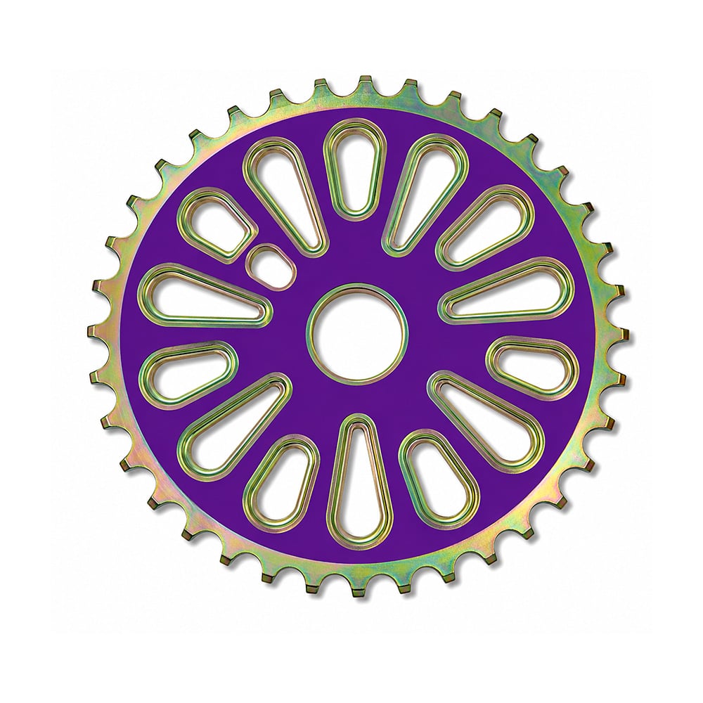 Roda dentada (coroa/engrenagem) design 1 44 d roxa 2,20mm
