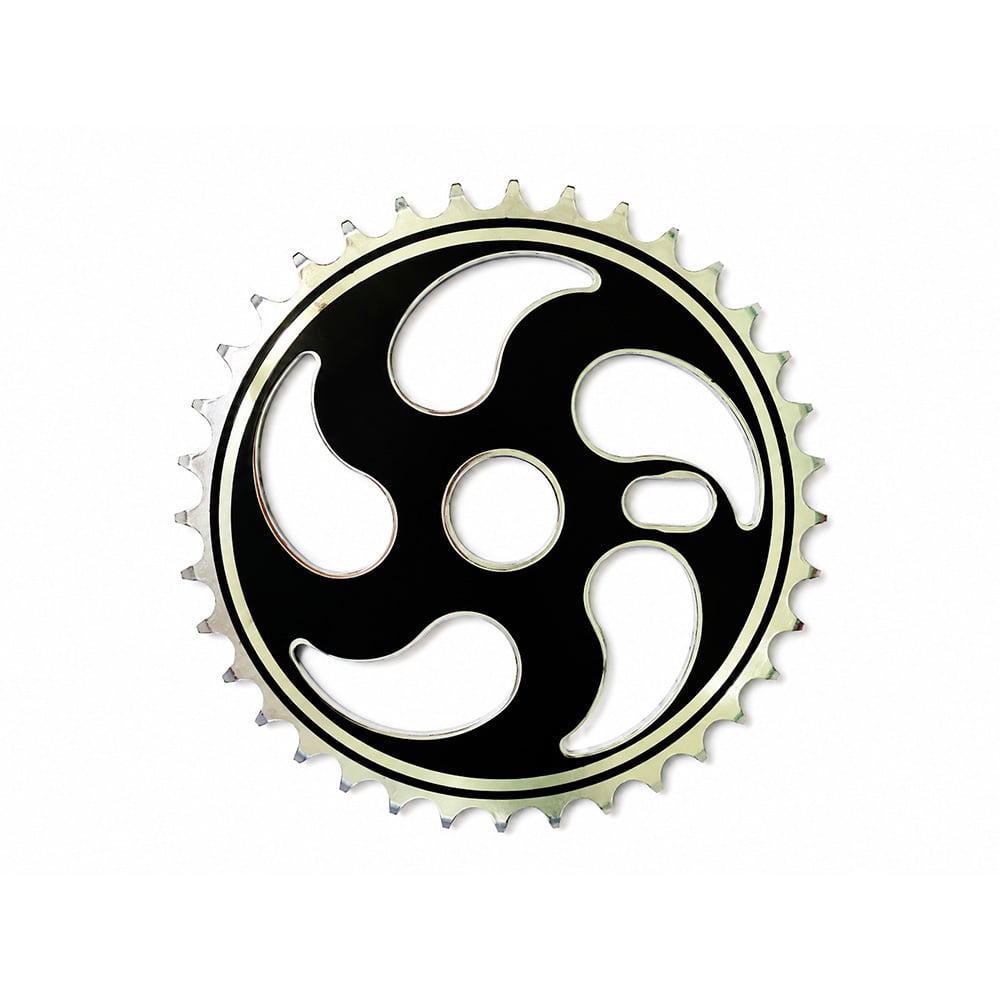 Roda dentada (coroa/engrenagem) design 2 36 d preta 2,00mm