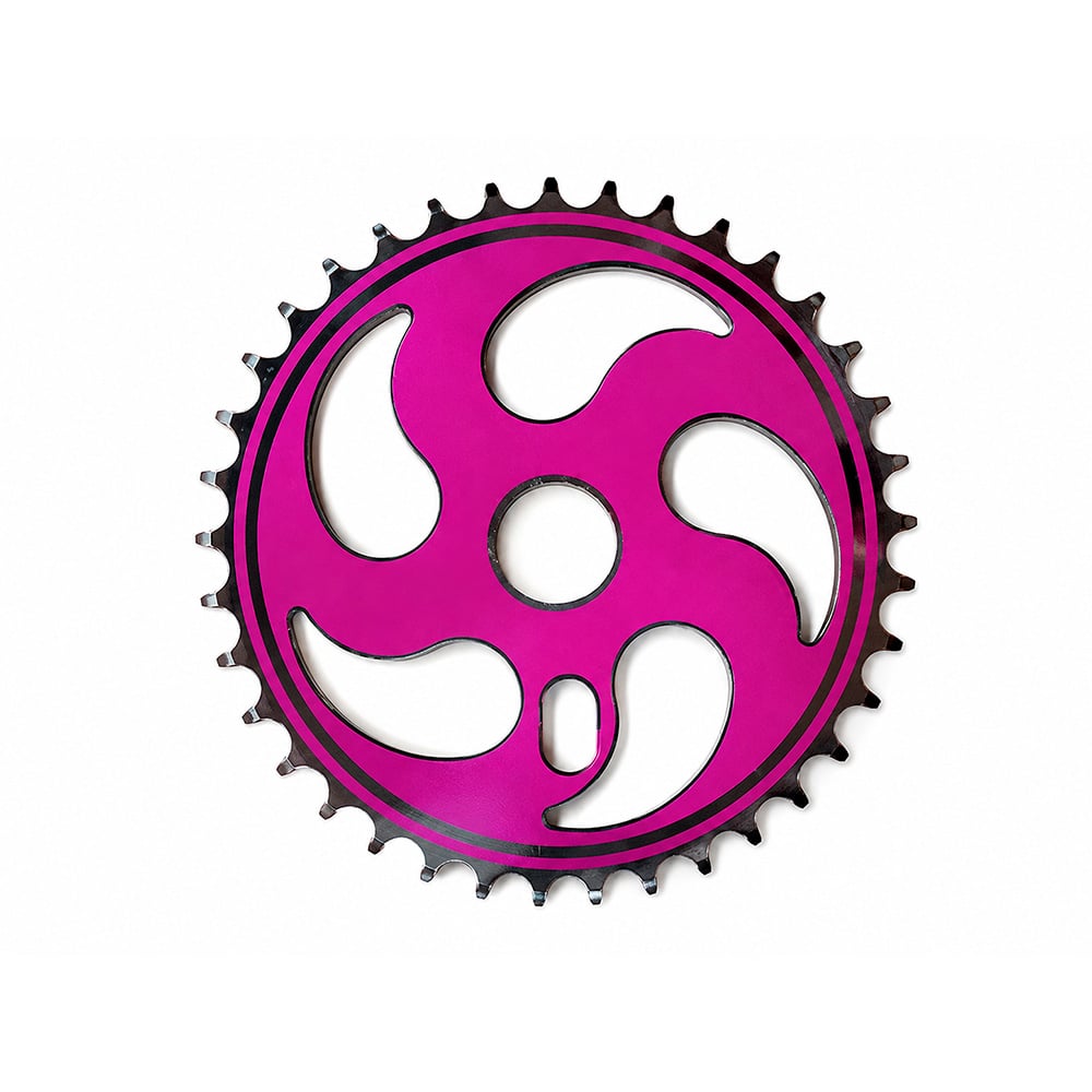 Roda dentada (coroa/engrenagem) design 2 36 d rosa 2,00mm