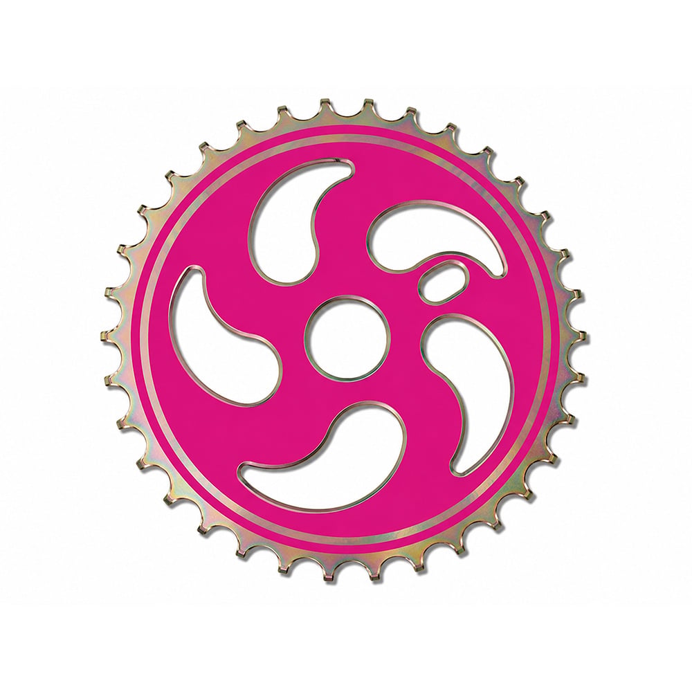 Roda dentada (coroa/engrenagem) design 2 40 d rosa 2,00mm