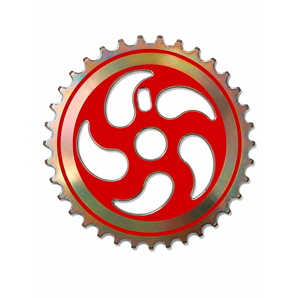 Roda dentada (coroa/engrenagem) design 2 44 d vermelha 2,20mm