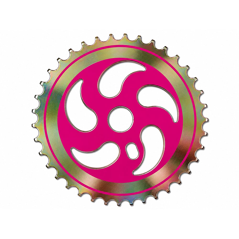 Roda dentada (coroa/engrenagem) design 2 44 d rosa 2,20mm