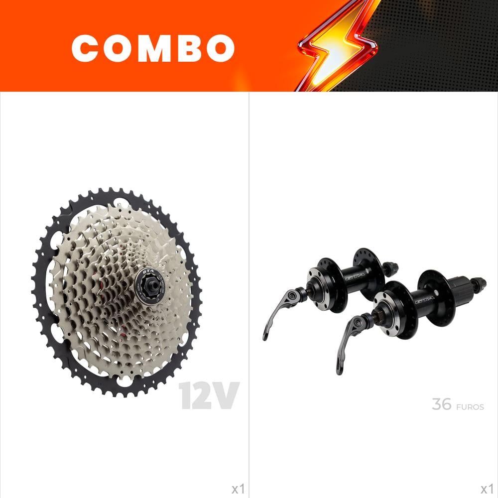                                         promocional - cubo cassete frehub de 37mm + cassete 12v 11/50