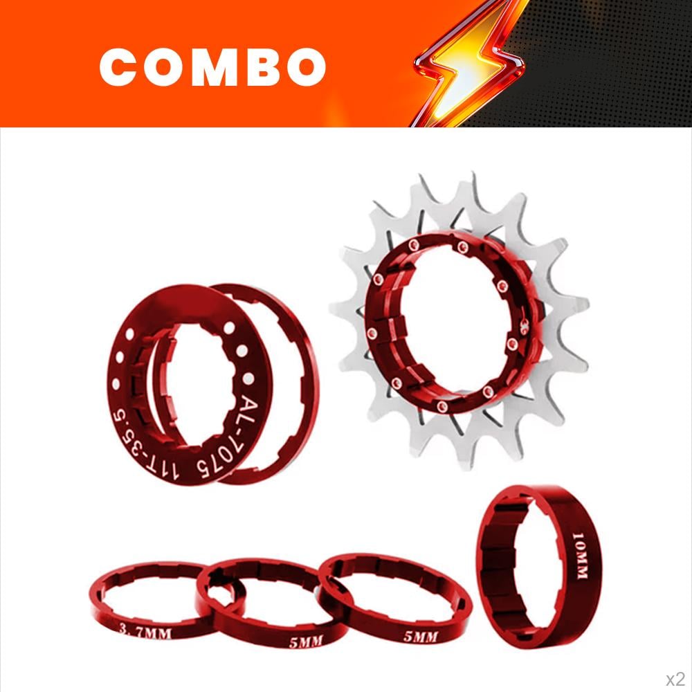                                                                                                                  promocional 5% - 2x kit single speed 16d vermelho compatível com padrão hg