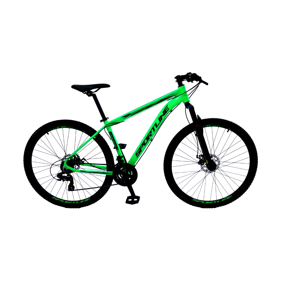 Bicicleta 29 câmbio importado 24v freio hidráulico st4 verde/preto 19