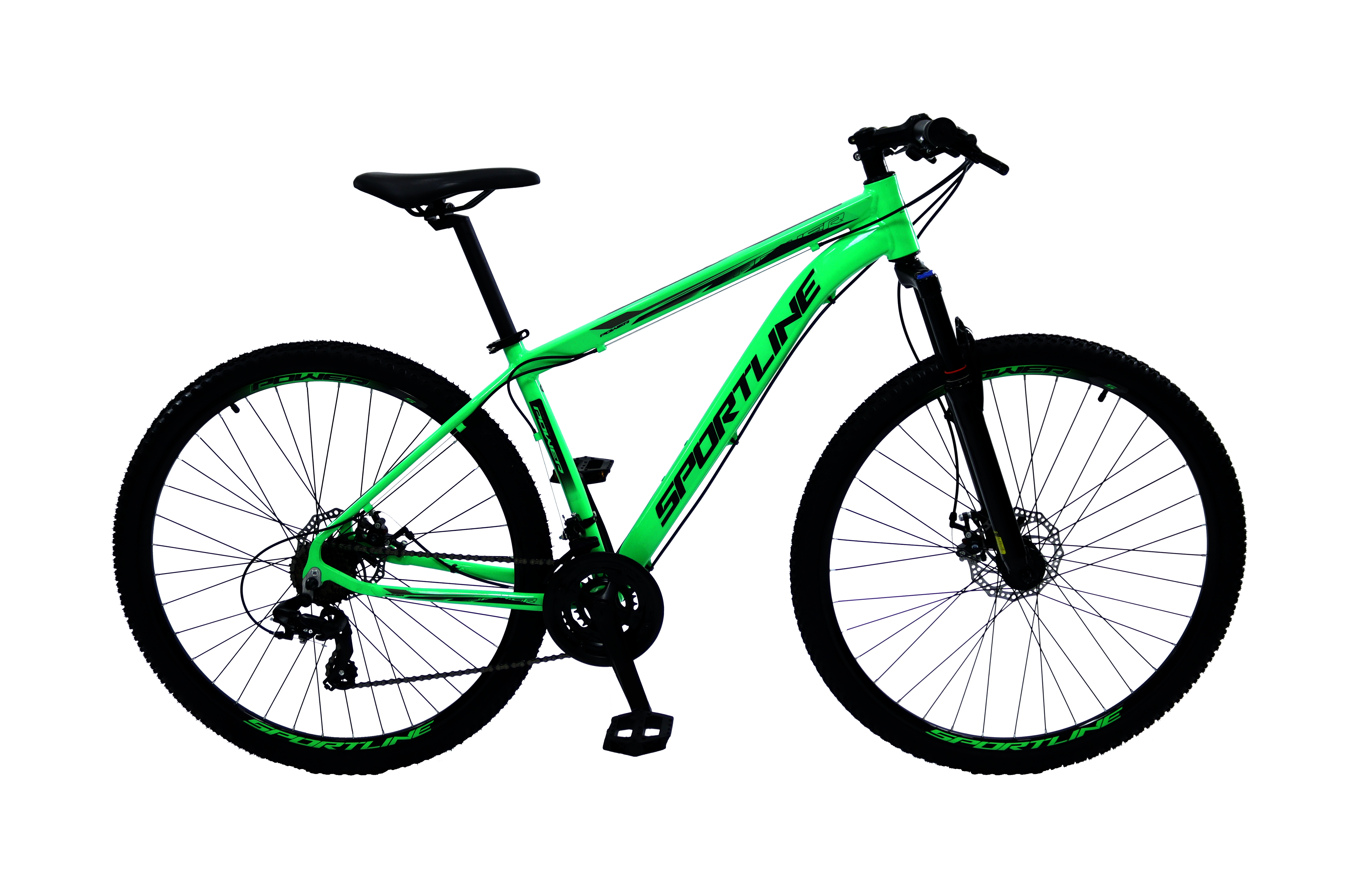 Bicicleta 29 câmbio importado 27v freio disco st7 verde/preto 17