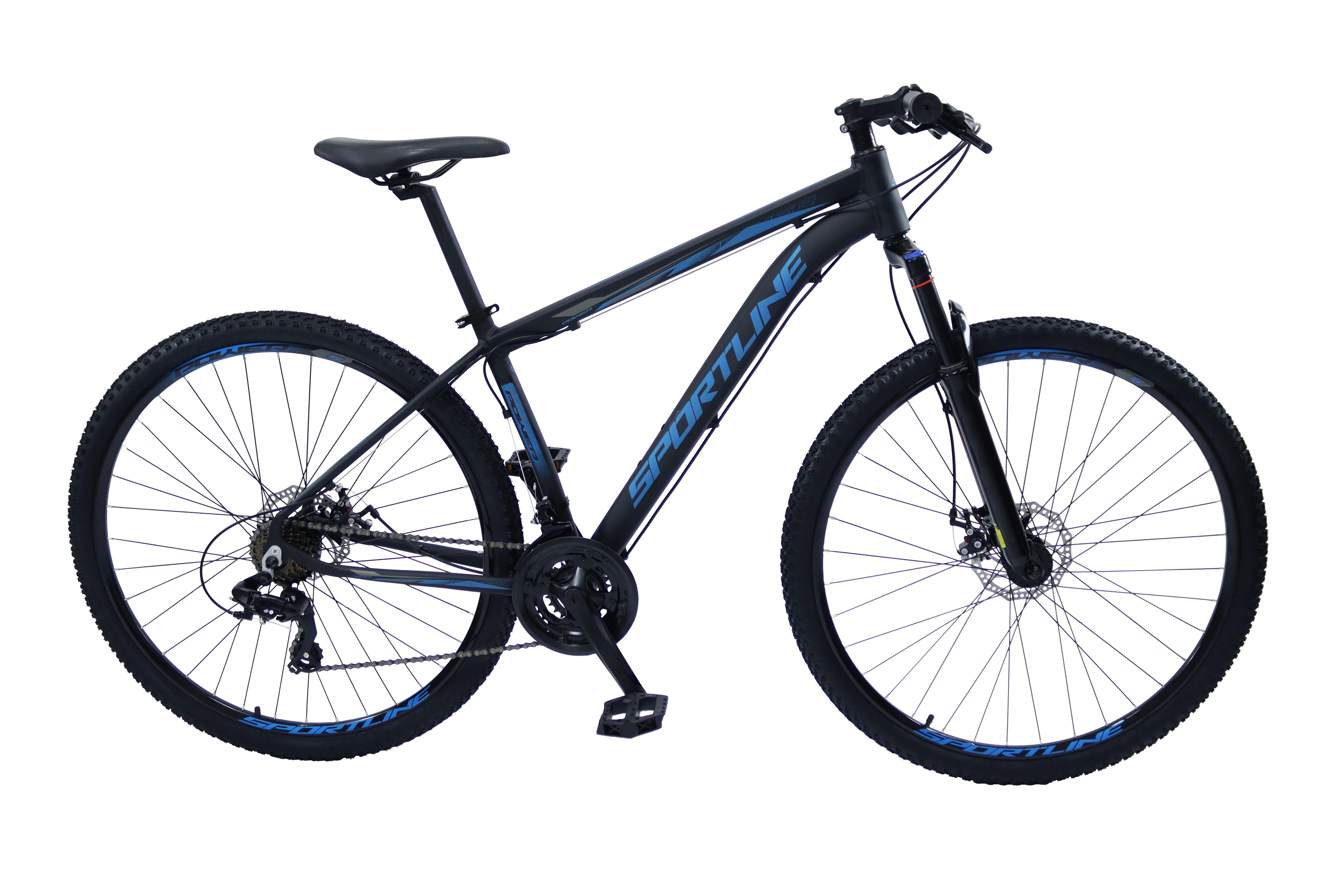 Bicicleta 29 shimano altus 27v freio hidr. c/ trava cassete st9 preto/azul 19