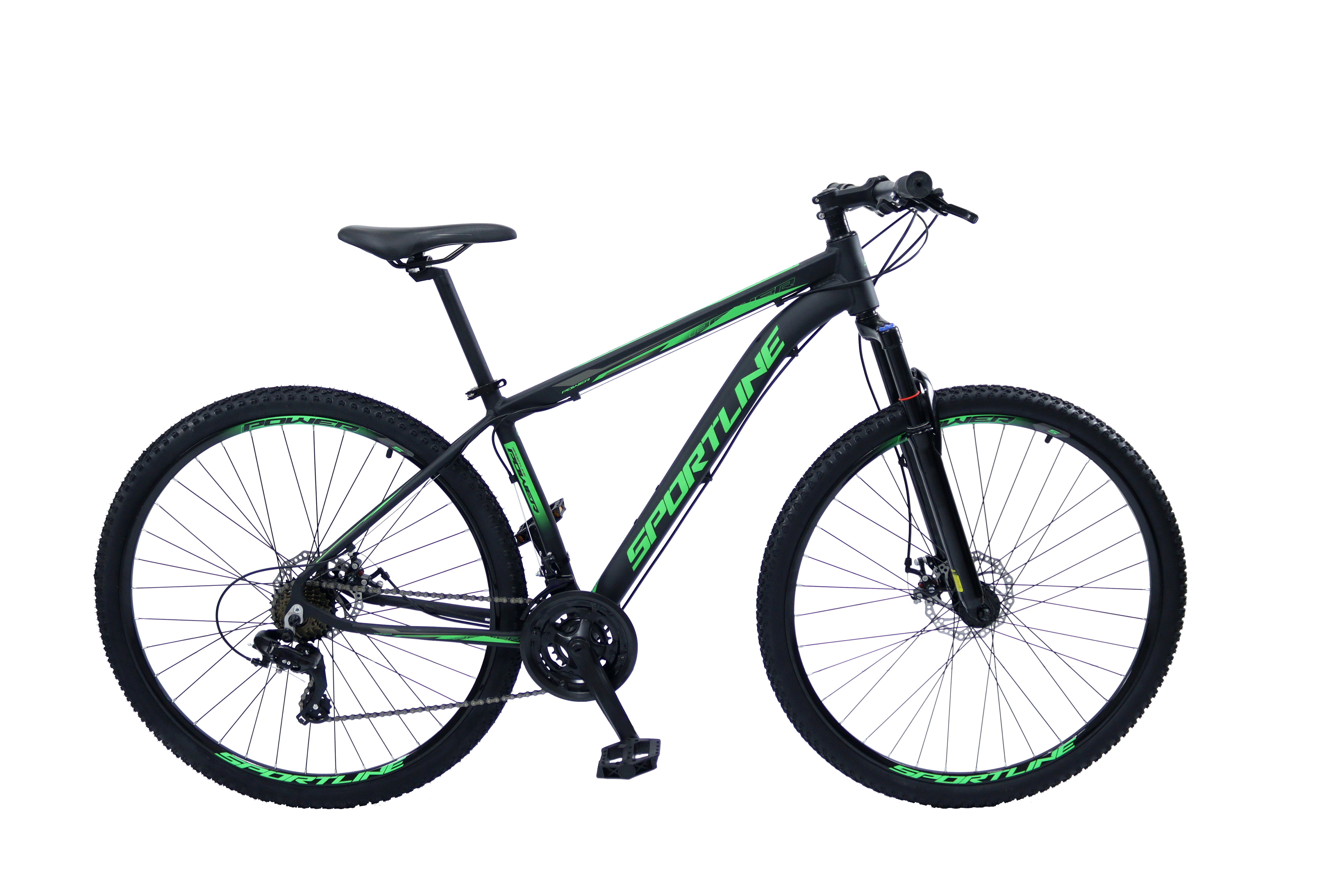 Bicicleta 29 shimano altus 27v freio hidr. c/ trava cassete st9 preto/verde 19