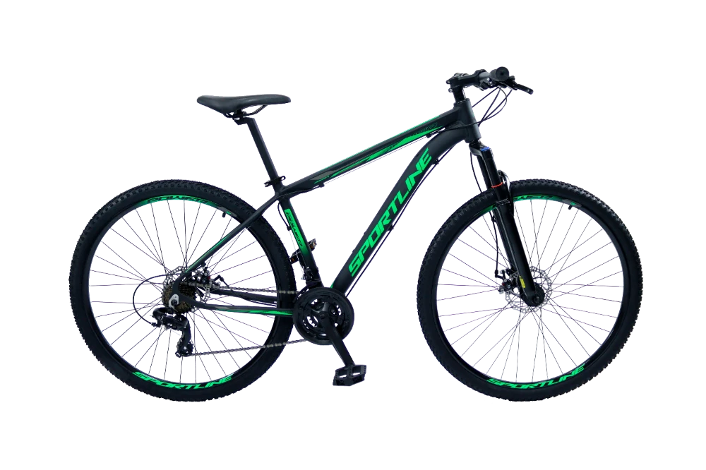 Bicicleta 29 câmbio importado 24v freio a disco st2 preto/verde 19