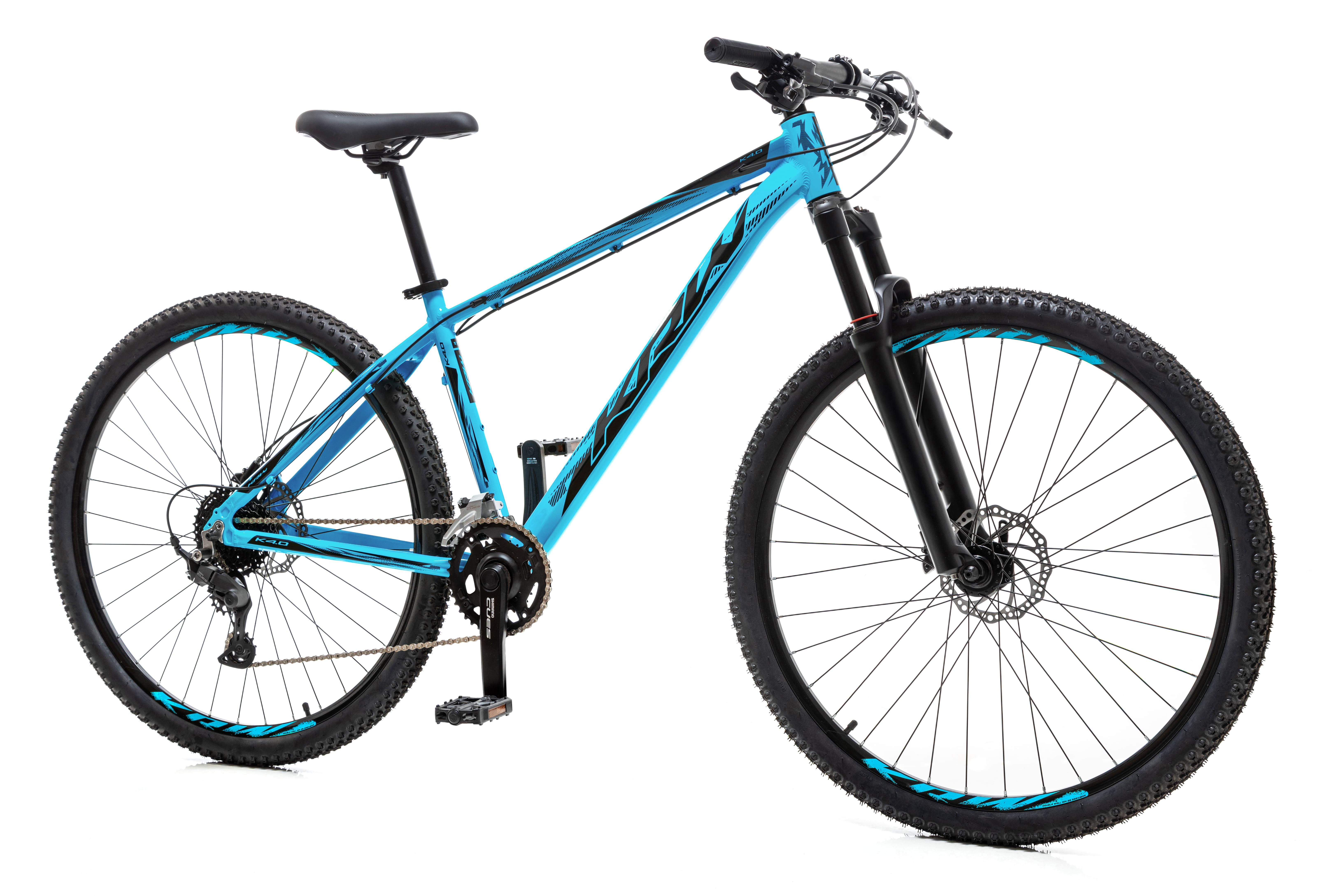 Bicicleta 29 alumínio shimano cues 18v freio hidr. trava guidão w18 azul/preto 21