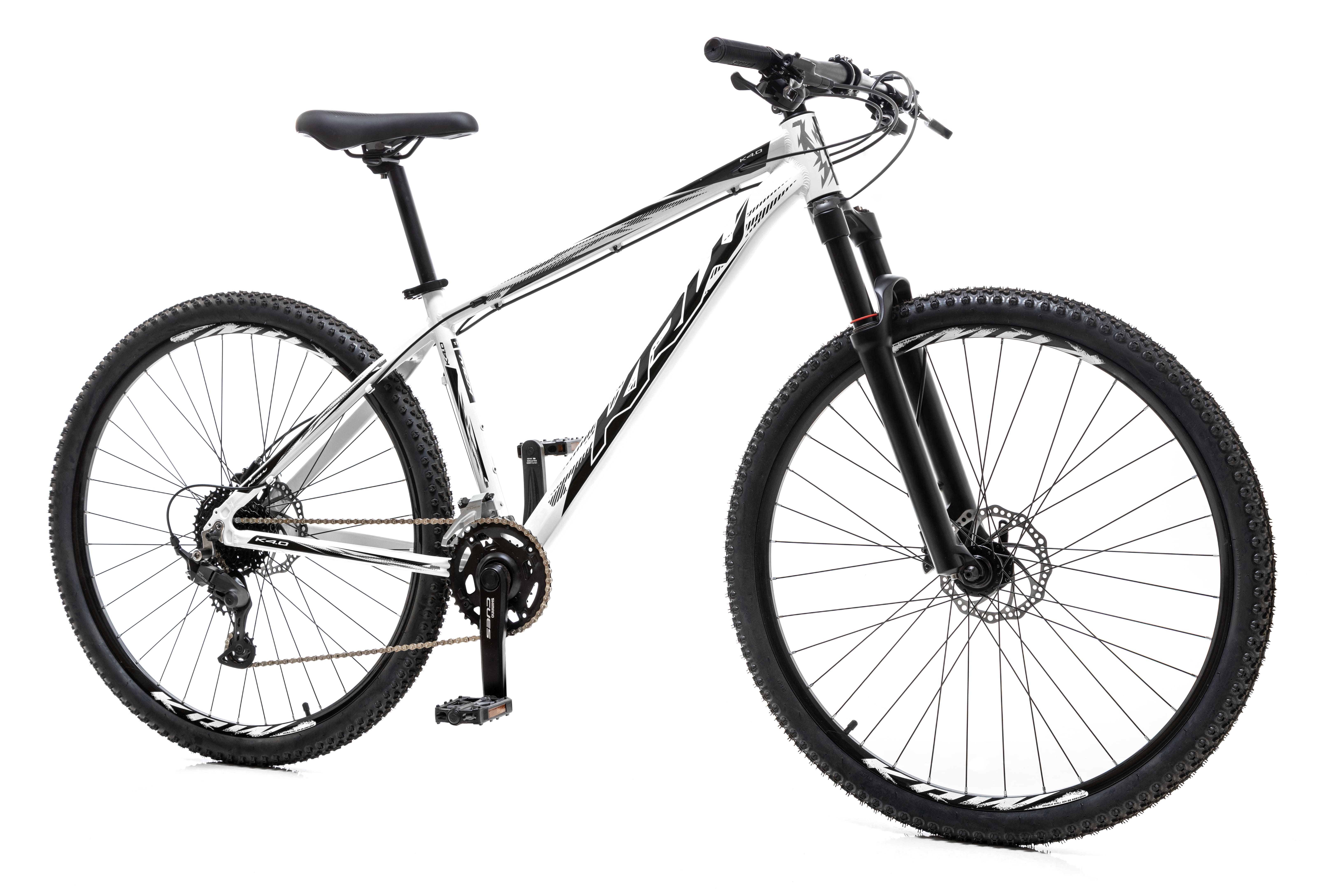Bicicleta 29 alumínio shimano cues 18v freio hidr. trava guidão w18 branco/preto 21