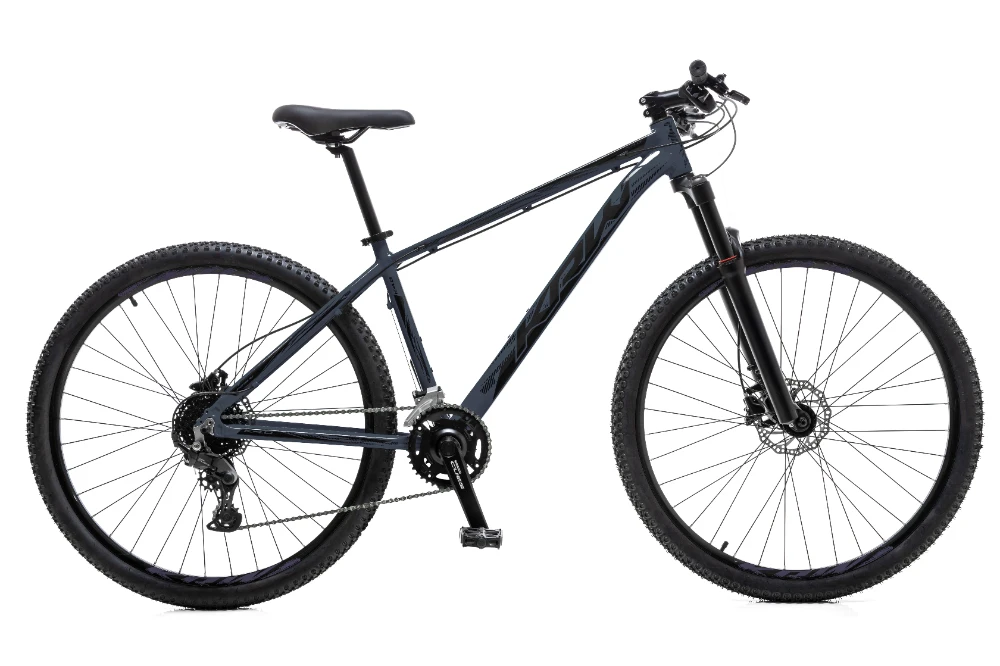 Bicicleta 29 alumínio shimano cues 18v freio hidr. trava guidão w18 grafite/preto 21