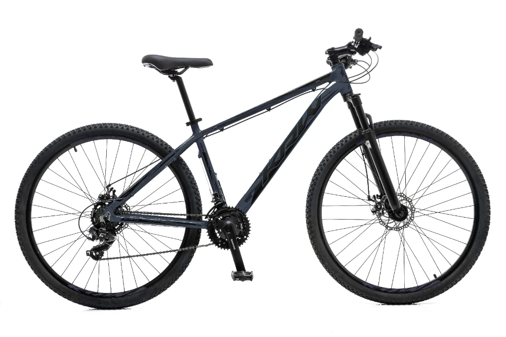 Bicicleta 29 alum 21v shimano mega ranger susp. hidr. trava ombro w19 grafite/preto 15.5