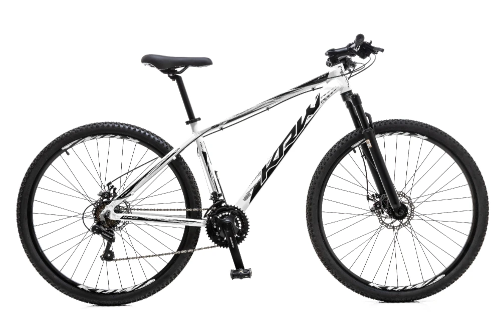 Bicicleta 29 alumínio shimano tz 21v freio a disco w20 branco/preto 21