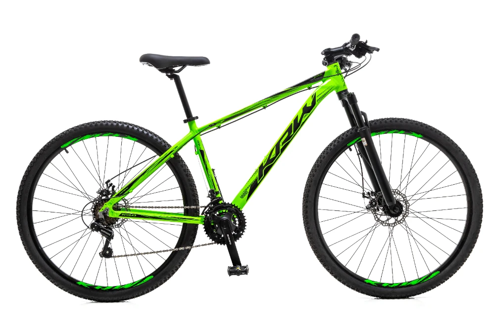 Bicicleta 29 alumínio shimano tz 21v freio a disco w20 verde/preto 21