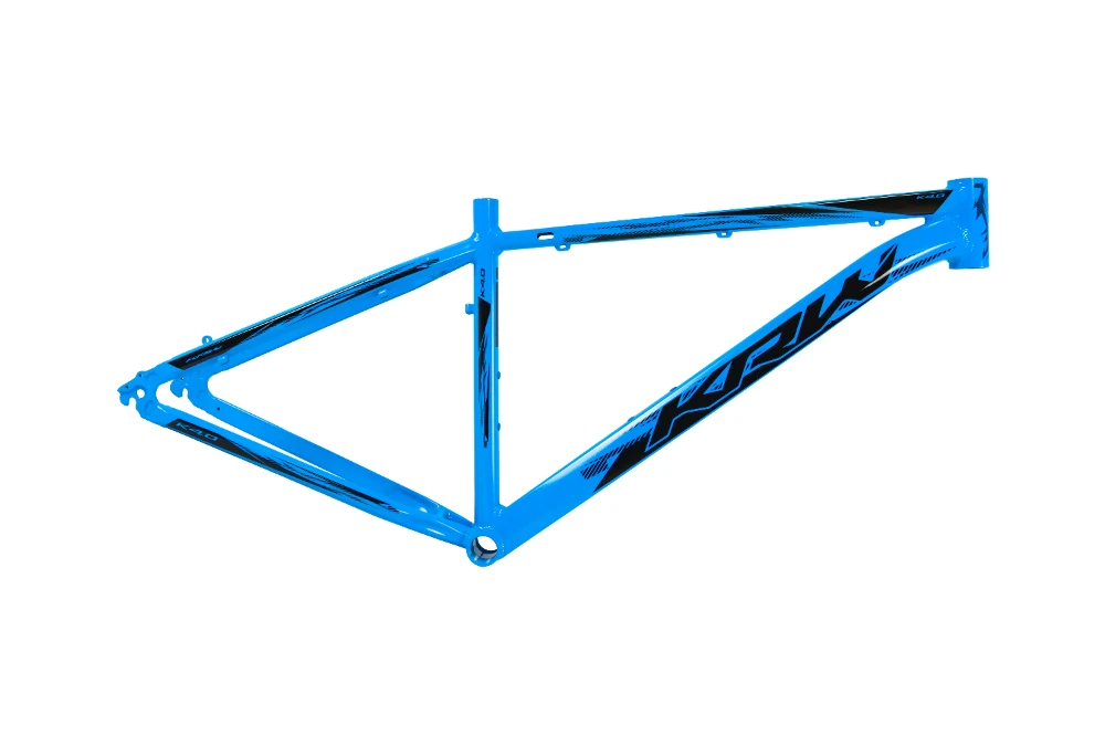 Quadro bicicleta aro 29 alumínio 6061 mtb krw 4.0 azul/preto 15.5