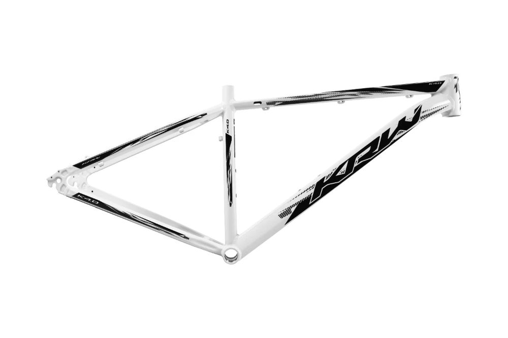 Quadro bicicleta aro 29 alumínio 6061 mtb krw 4.0 branco/preto 21