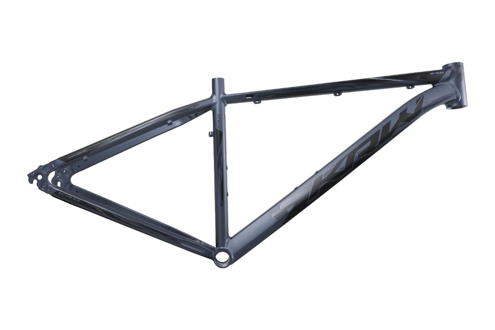 Quadro bicicleta aro 29 alumínio 6061 mtb krw 4.0 grafite/preto 19