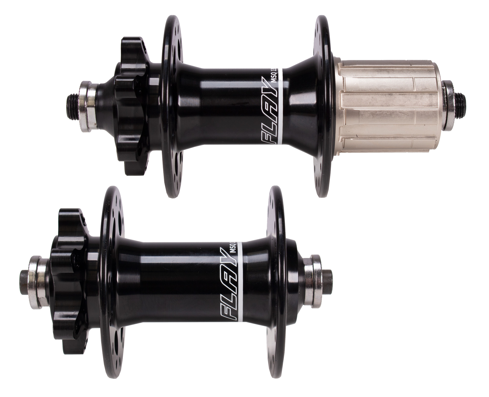 Par de cubo mtb flay 28 furos rolamentado alumínio msq preto